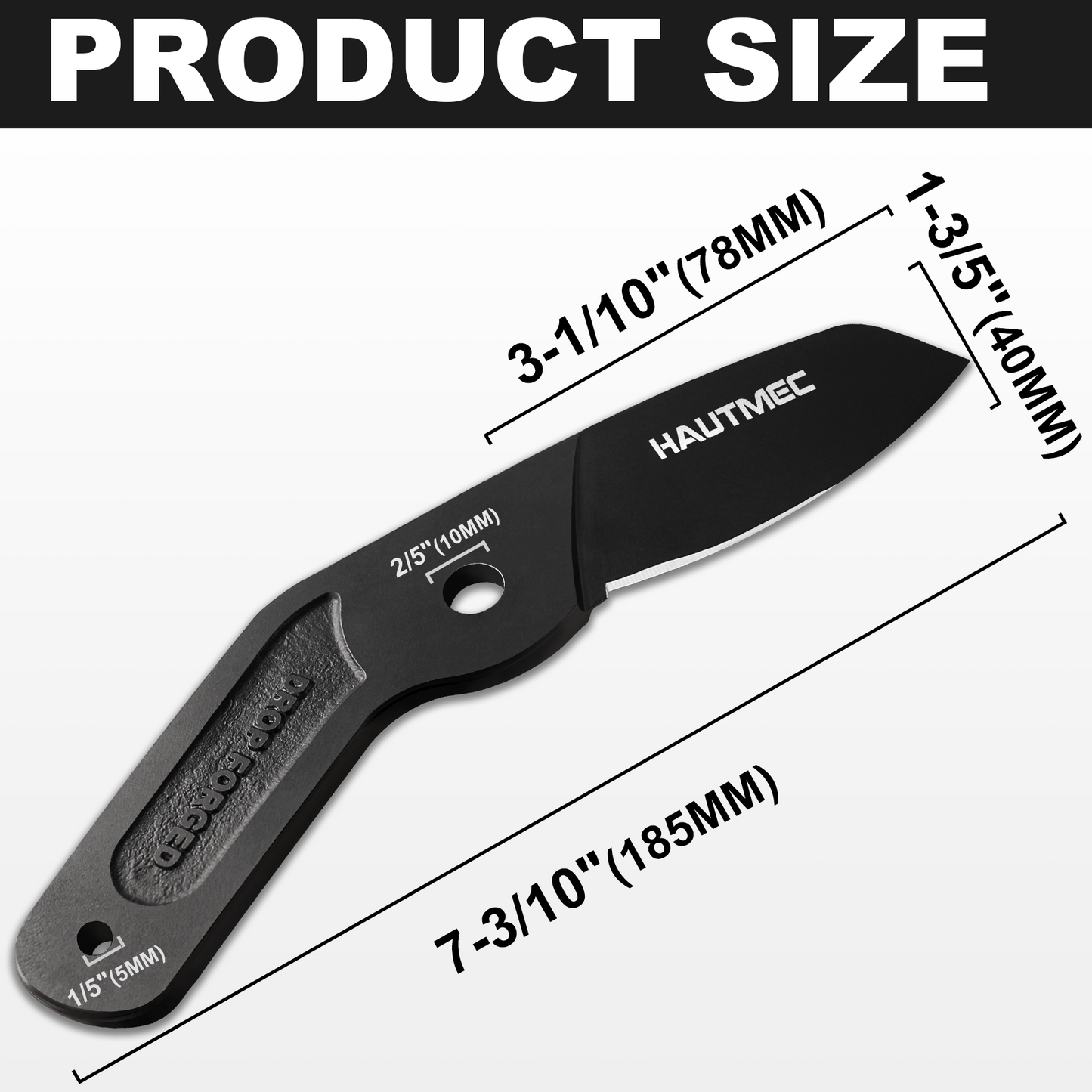 HAUTMEC Replacement Blade for Telescopic Anvil Loppers HT0149, High Carbon Steel, Low-Friction Teflon Coating, HT0460
