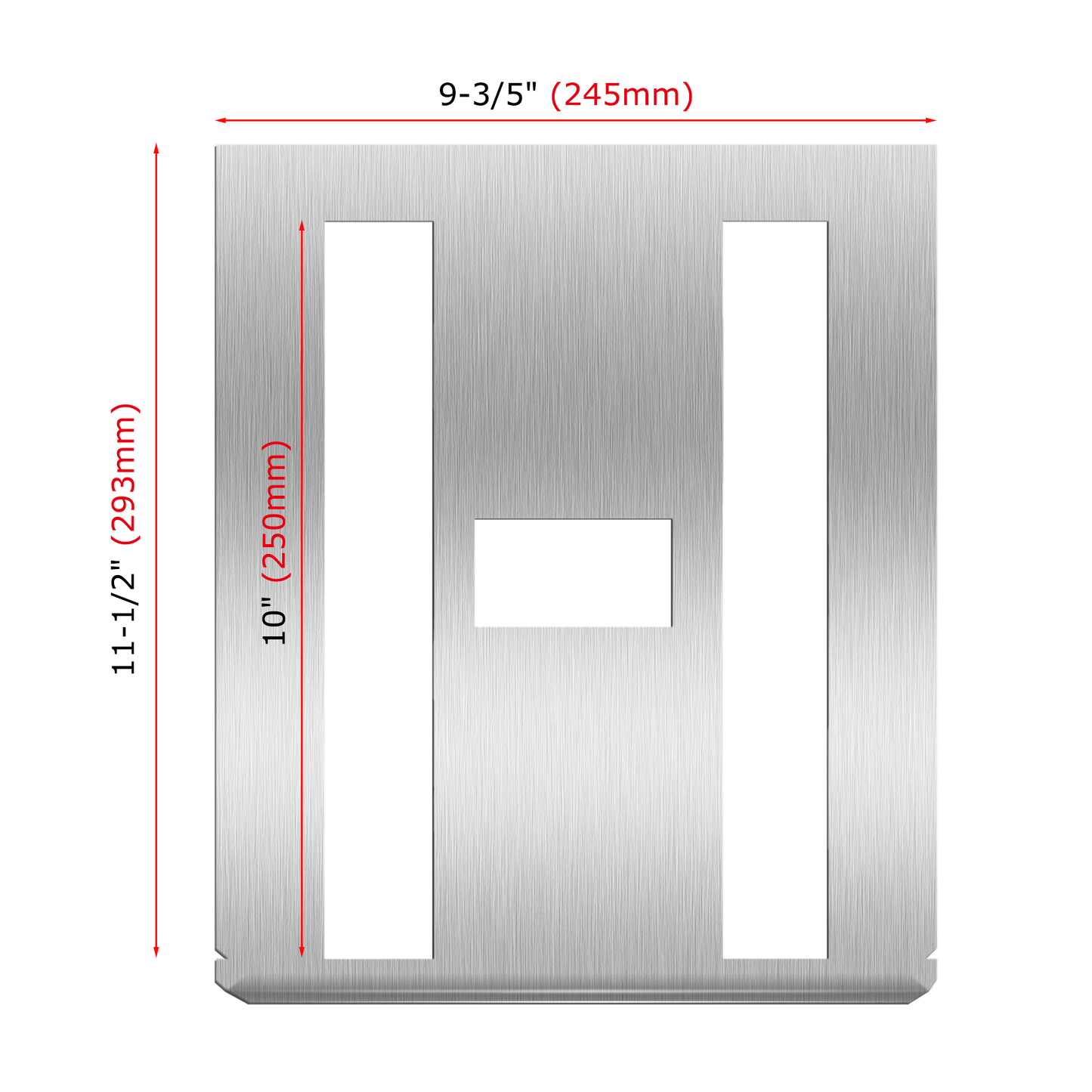 HAUTMEC 10 INCH (250mm) Vintage Stainless Steel Letters Stencils, A to Z 26PCS Stainless Steel Stencils & Holder,Shop Stencil, Advertising Stencilling, Craft-Printing, Reusable HT0333