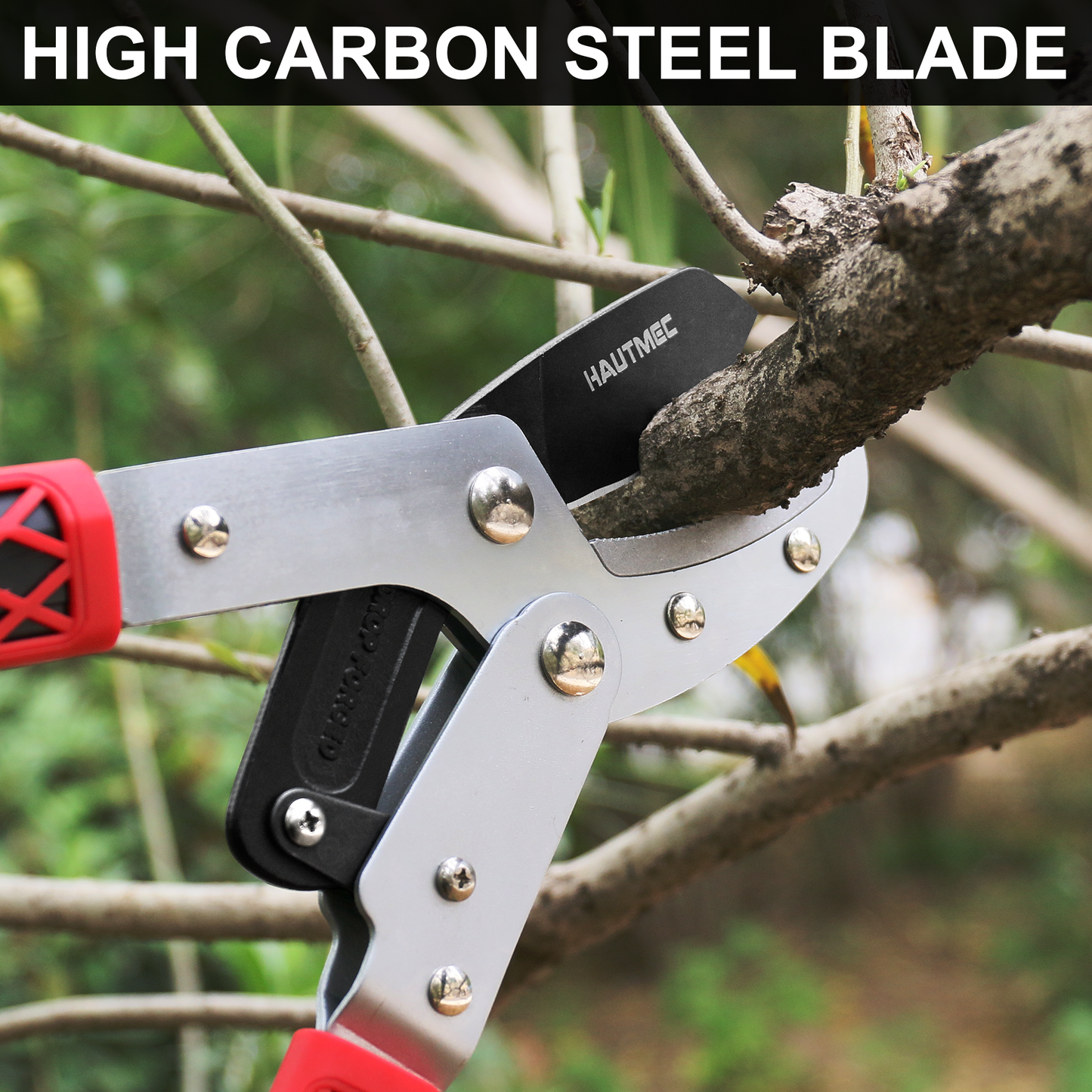 HAUTMEC Replacement Blade for Telescopic Anvil Loppers HT0149, High Carbon Steel, Low-Friction Teflon Coating, HT0460