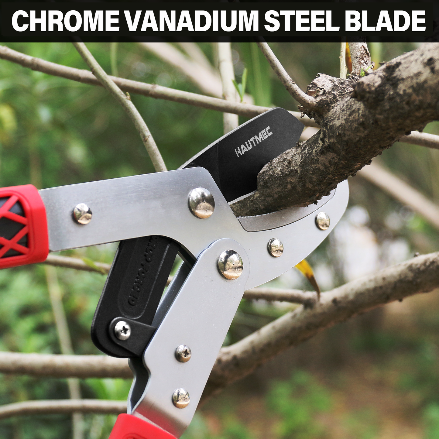 HAUTMEC Replacement Blade for Telescopic Anvil Loppers HT0149, Chrome Vanadium Steel, Low-Friction Teflon Coating, HT0460