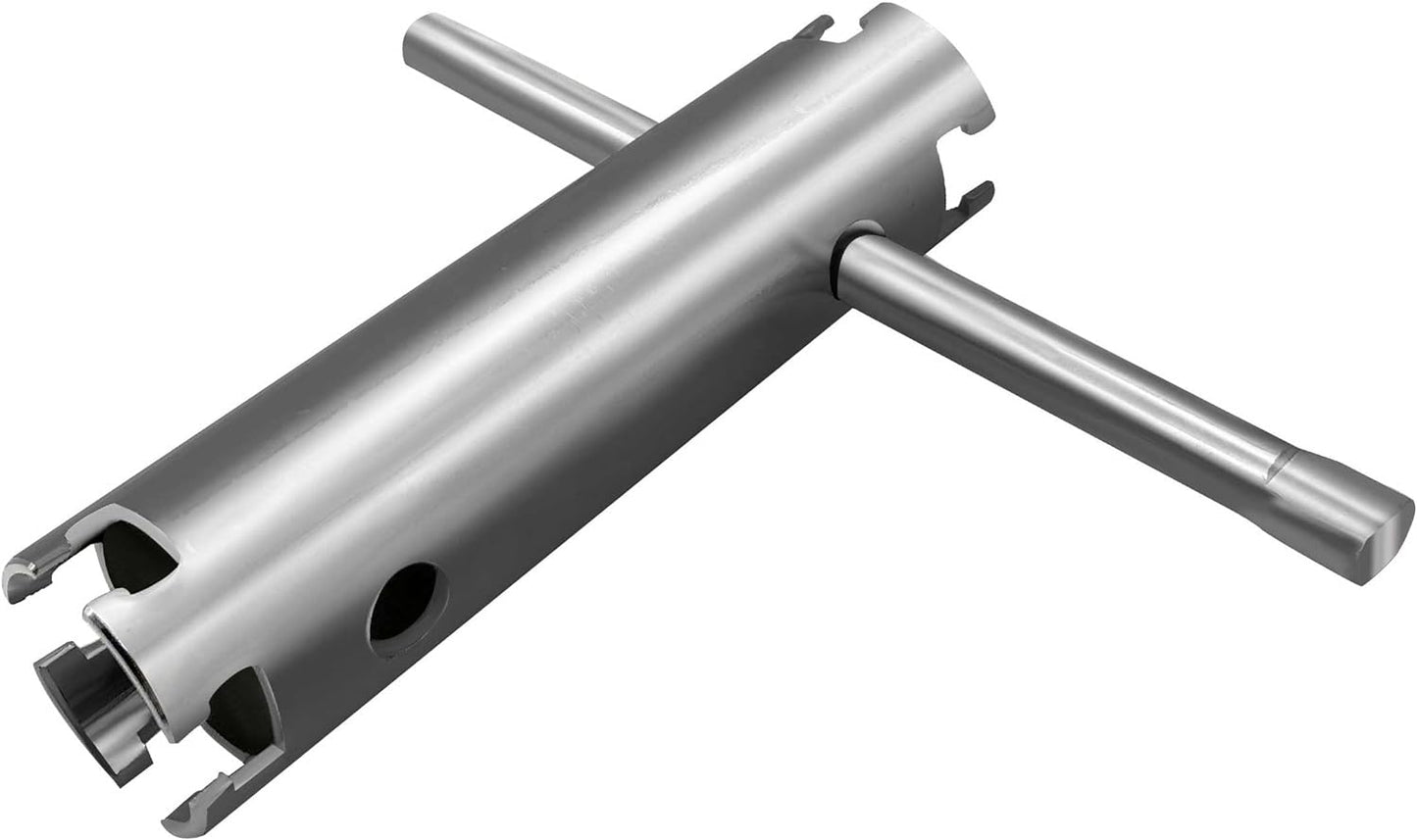 HAUTMEC Long-reach Basket Strainer Wrench, Double Working End Sink Strainer Wrench HT0219-SW