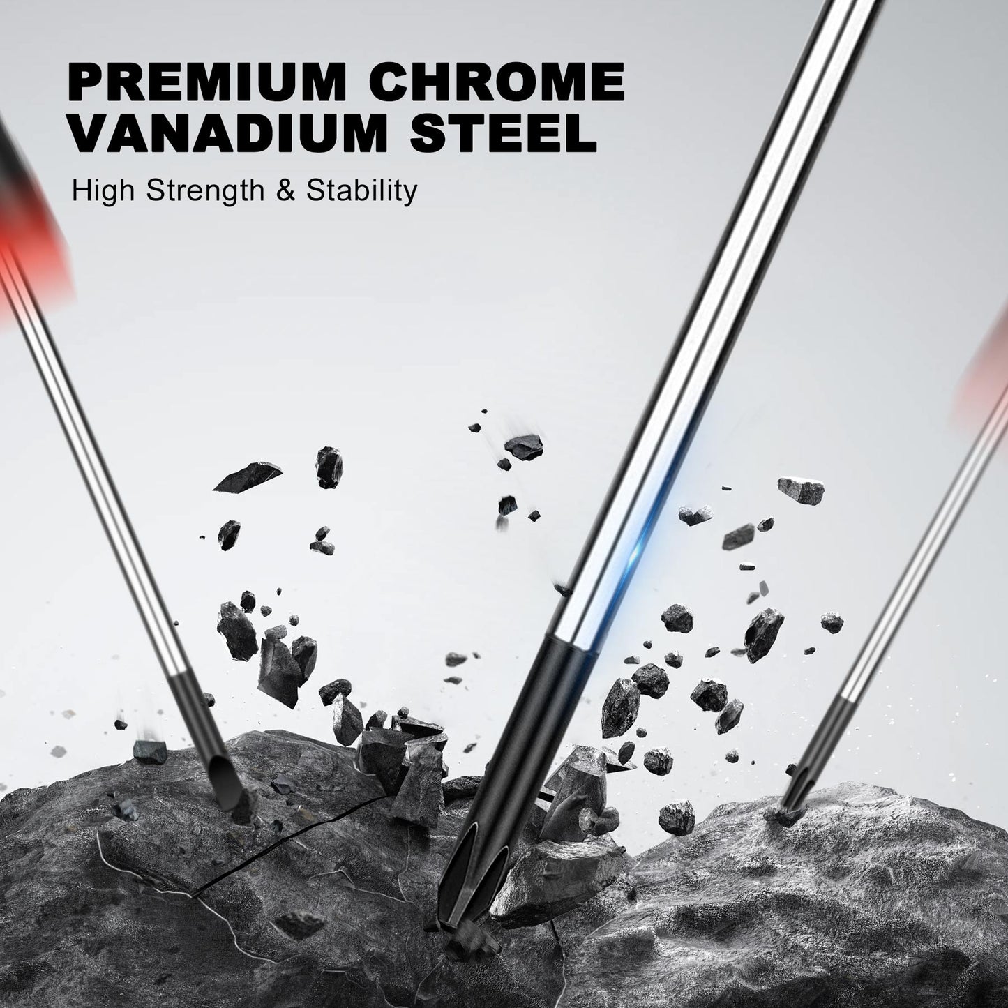 HAUTMEC 11-PCS Precision Mini Screwdriver Set with Telescoping Magnetic Pickup Tool, Phillips, Flat, Torx, Pouch, CRV Steel Shaft Magnetic Tiny Screwdriver Set for Eyeglass, Watch, Laptop, Phone, HT0421