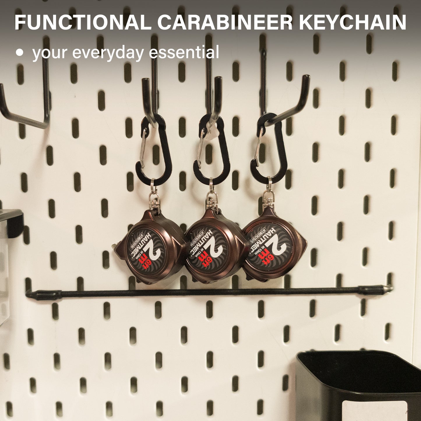 HAUTMEC Mini Tape Measure, Brown 3PCS 6FT/2M Small Measuring Tape, Metric & Imperial Scales, Retractable Pocket Keychain Measurement,ABS Protective Casing, Suitable for Homeowners, HTMEH25056