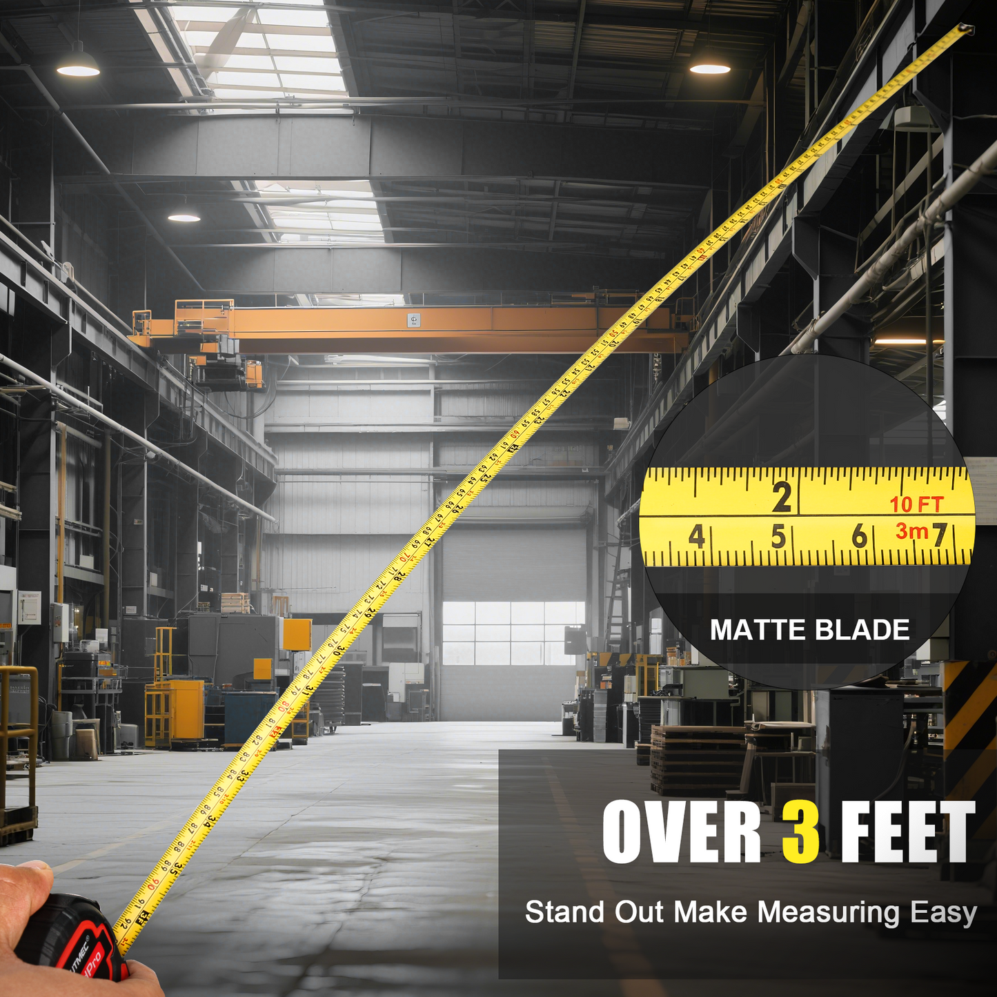 HAUTMEC 3 Pc Small Tape Measure, Mini Tape Measure, Keychain Tape Measure, Metric and Imperial Scales, Retractable Pocket Tape Measure Suitable for Homeowners, HT0252