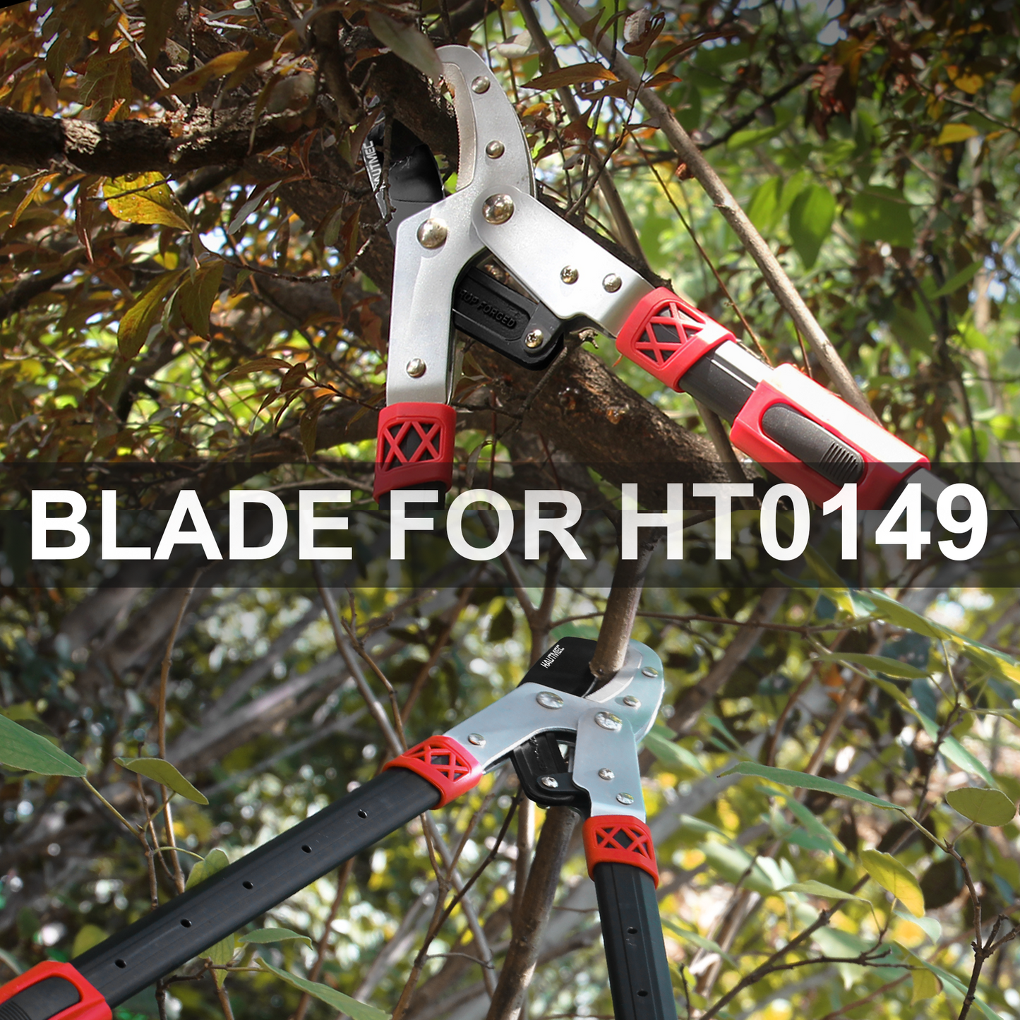 HAUTMEC Replacement Blade for Telescopic Anvil Loppers HT0149, High Carbon Steel, Low-Friction Teflon Coating, HT0460