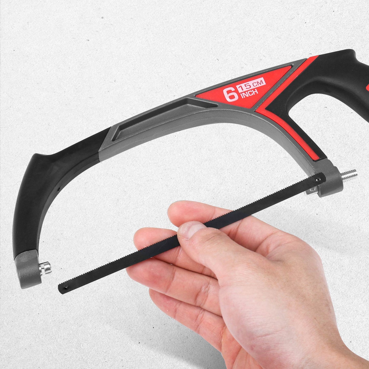 HAUTMEC Professional Bi-Metal Steel Mini/Junior Hacksaw Blades 6 inch, High Speed Steel Grounded Medium Teeth, Pack of 10, HT0150-CT