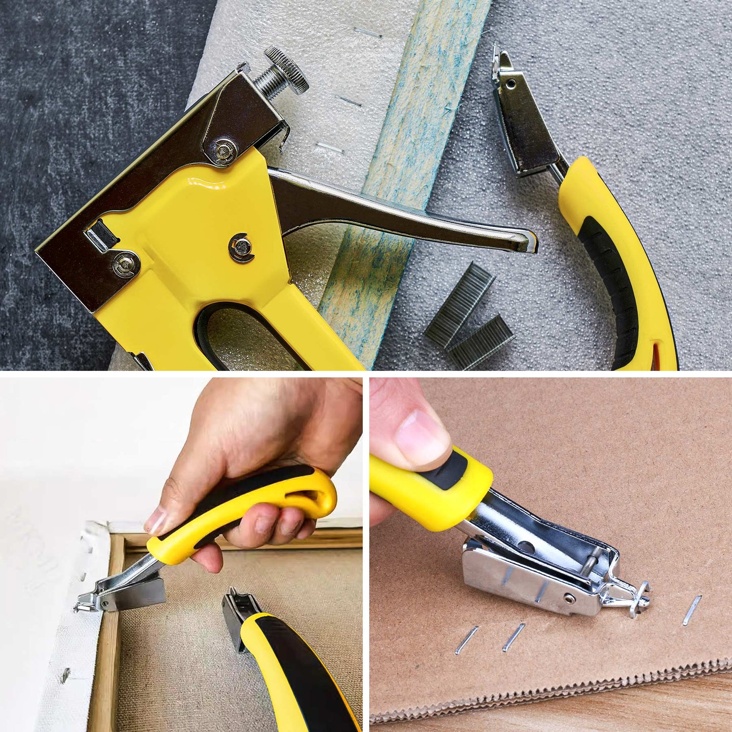HAUTMEC 9600 Pcs Heavy-Duty Staples with Staple Puller Tool – 3 Types (D-Type 5000, U-Type 1600, T-Type 3000) for Upholstery, Carpentry, Repair & Packing – HT0456