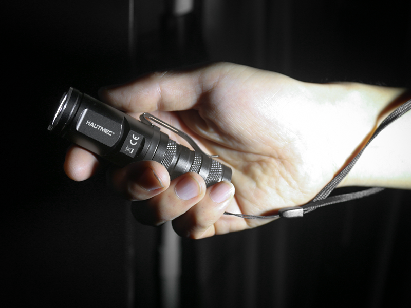 HAUTMEC 1400 Lumen Rechargeable Flashlights LED EDC Flashlight with 90 Degree Flashlight Swivel Head 5 Modes Pocket Flashlight Magnetic Base for Camping, Working, Outdoor, Hiking, Emergency. HT0378