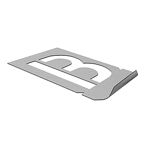 HAUTMEC Vintage Stainless Steel Letters Stencils, A to Z Stainless Steel Stencils & Holder, 1"(25mm) Letters, Shop Stencil, Advertising Stencilling, Craft-Printing, Reusable HT0335-ST