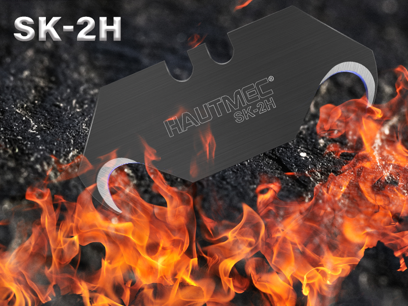 HAUTMEC Utility Knife Hook Blades, 10-Pack SK2H Steel Razor Blades with Innovative Safety Dispenser, Standard Size Replacement Blade for Heavy-duty Material Cutting – HTUBH25010