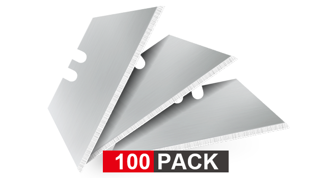 HAUTMEC 100 Pack Utility Knife Blades, Standard Box Cutter Blades with Innovative Safty Dispenser, Premium Carbon Steel Utility Blade Replacement, for Box, Carpet, Rope - HTUBL25011
