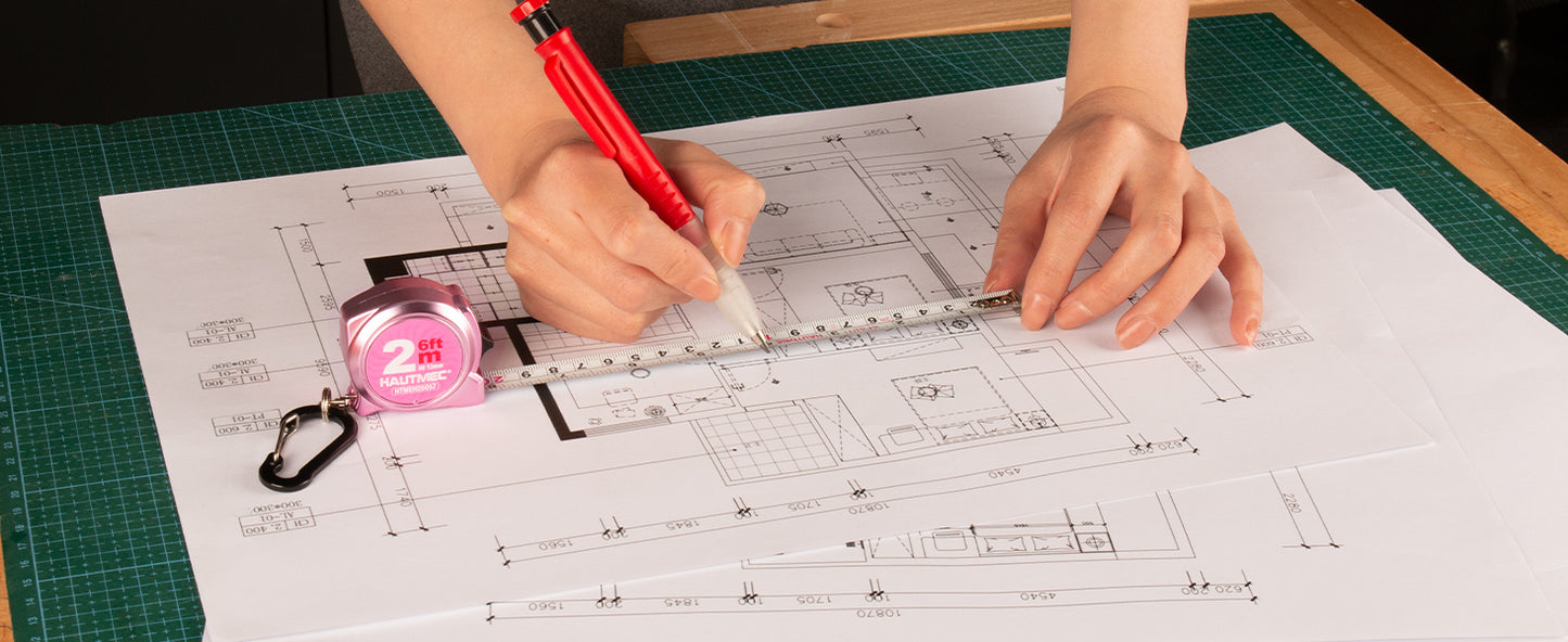 HAUTMEC Mini Tape Measure, Pink 3PCS 6FT/2M Small Measuring Tape, Metric & Imperial Scales, Retractable Pocket Tape Measure Keychain Measurement, ABS Protective Casing, Suitable for Homeowners,HTMEH25057