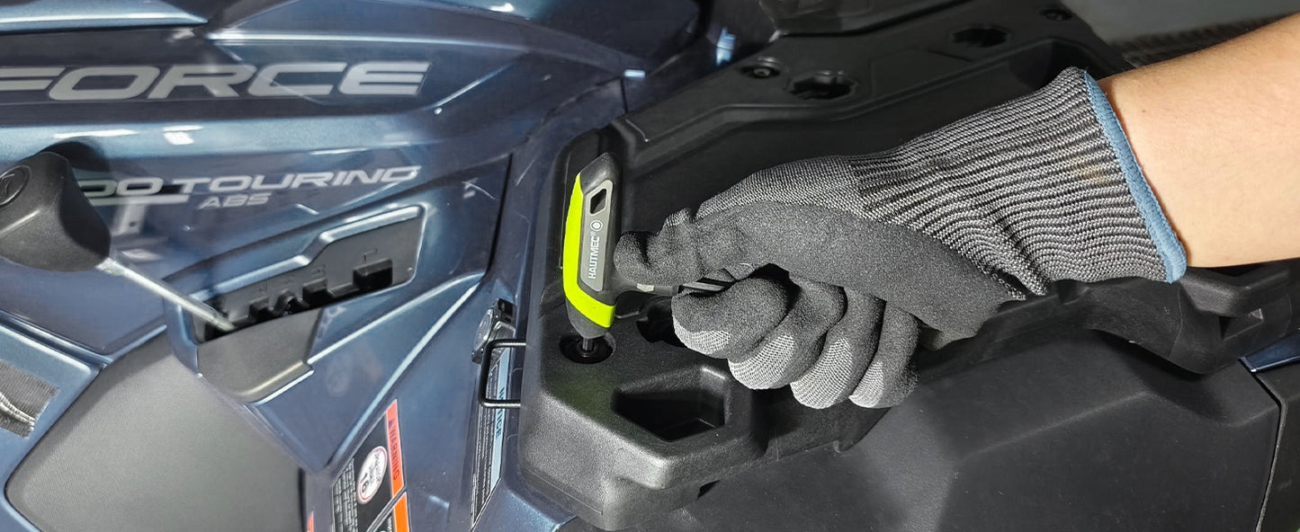 HAUTMEC 14-Piece T-Handle Allen Wrench Set, SAE & Metric T-Handle Hex Key Set, High Torque CR-V Steel Allen Key Set with Storage Rack, for Bike, Motorcycle, Furniture & Auto Repair, HTHKH25040