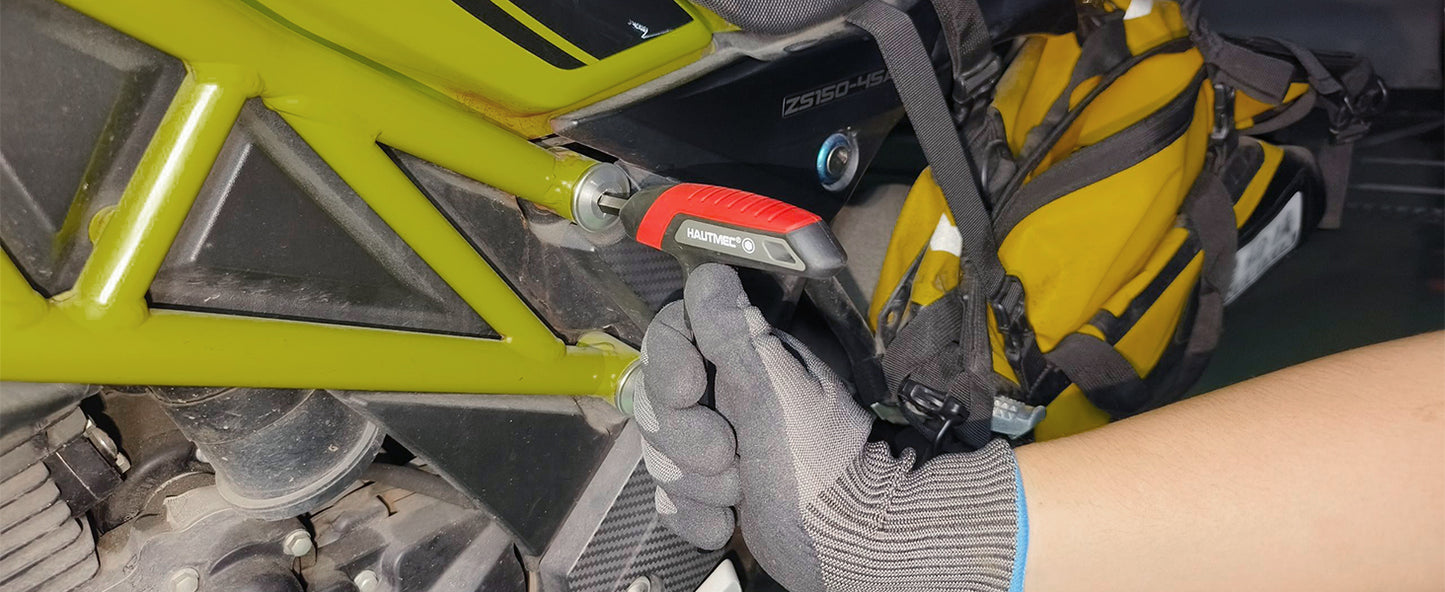 HAUTMEC 14-Piece T-Handle Allen Wrench Set, SAE & Metric T-Handle Hex Key Set, High Torque CR-V Steel Allen Key Set with Storage Rack, for Bike, Motorcycle, Furniture & Auto Repair, HTHKH25040