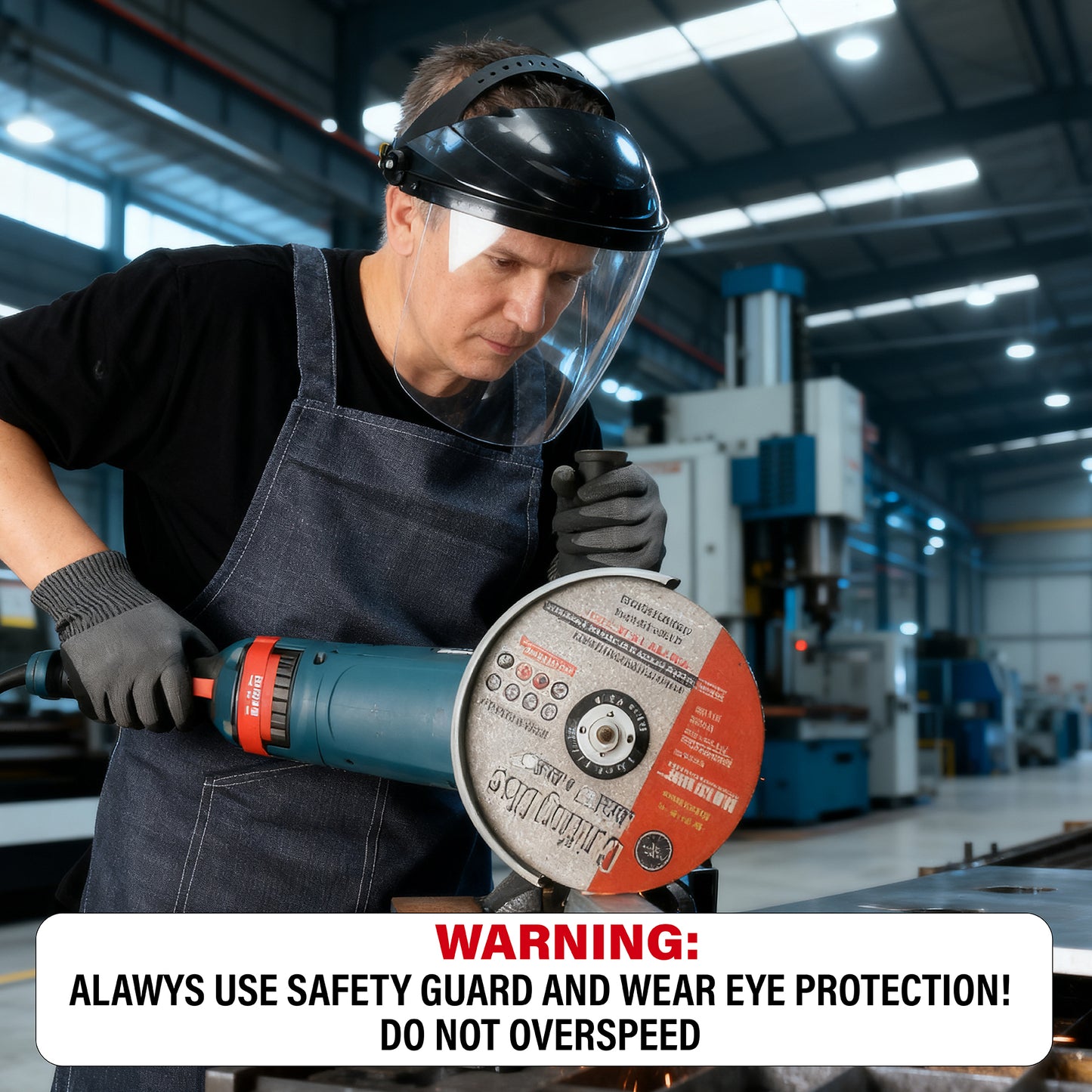 HAUTMEC Expert Grade Cut Off Wheels 9" x 5/64" x 7/8", 10 Pack Thin Grinding Disc for Cutting Metals/Iron Steel, General Purpose Cut Off Blade HTACH25044