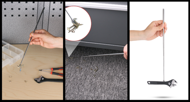 HAUTMEC 11-PCS Precision Mini Screwdriver Set with Telescoping Magnetic Pickup Tool, Phillips, Flat, Torx, Pouch, CRV Steel Shaft Magnetic Tiny Screwdriver Set for Eyeglass, Watch, Laptop, Phone, HT0421