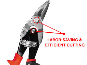 HAUTMEC 3-Piece Aviation Tin Snips for Cutting Metal Sheet, CR-V Steel Miter Shears for Straight, Left & Right Cuts, 10 Inch Heavy-Duty Sheet Metal Cutters with Safety Lock & Ergonomic Grip –HTSSM25063