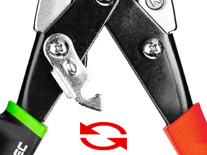 HAUTMEC 3-Piece Aviation Tin Snips for Cutting Metal Sheet, CR-V Steel Miter Shears for Straight, Left & Right Cuts, 10 Inch Heavy-Duty Sheet Metal Cutters with Safety Lock & Ergonomic Grip –HTSSM25063