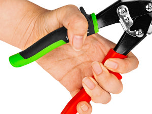 HAUTMEC 3-Piece Aviation Tin Snips for Cutting Metal Sheet, CR-V Steel Miter Shears for Straight, Left & Right Cuts, 10 Inch Heavy-Duty Sheet Metal Cutters with Safety Lock & Ergonomic Grip –HTSSM25063