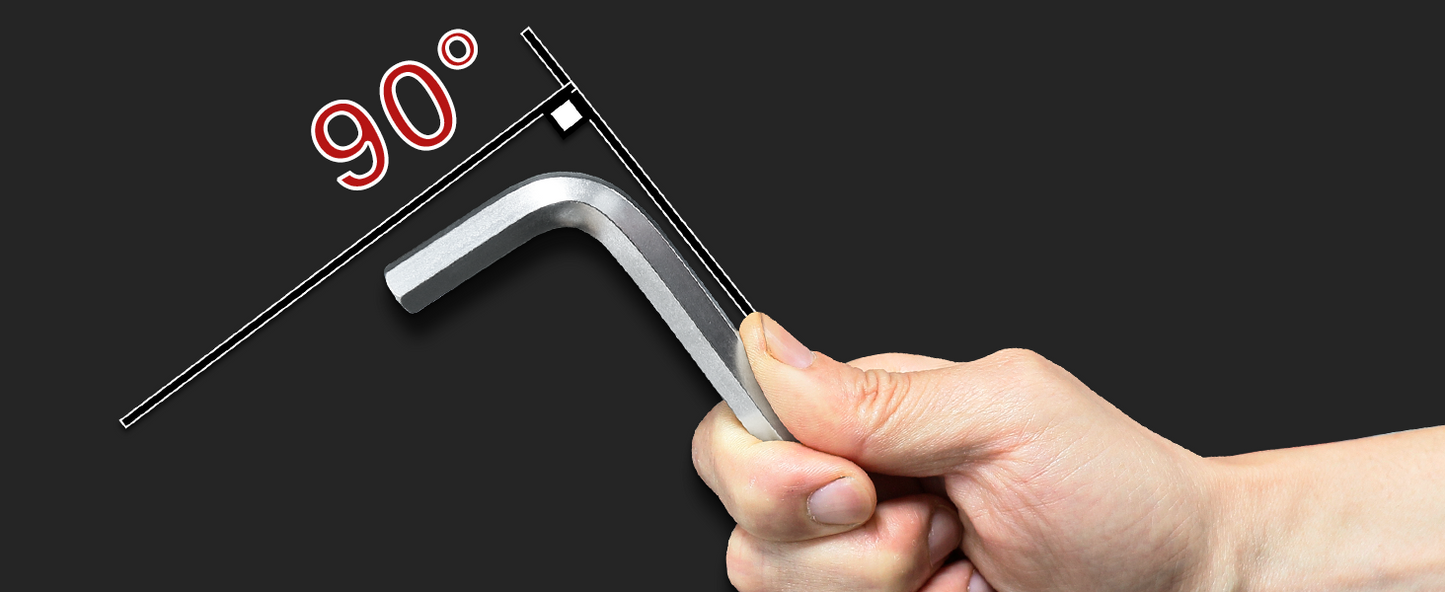 HAUTMEC 9-Piece Hex Key Allen Wrench Set, L Shape Metric Assortment, Chrome Vanadium Steel, Precise and Chamfered Tips, 1.5-10 mm, HT0221-SS