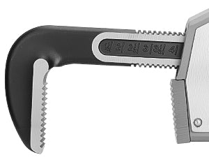 HAUTMEC 36 Inch Aluminum Straight Pipe Wrench, Heavy Duty Adjustable Plumbing Wrench, 4" Jaw Capacity, for Pipes, Tees, Ball Valves and Other Objects HT0188-PW