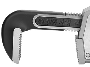 HAUTMEC 24 Inch Heavy Duty Aluminum Straight Pipe Wrench, Adjustable Plumbing Wrench, 3" Jaw Capacity, for Pipes, Tees, Ball Valves and Other Objects HT0187-PW