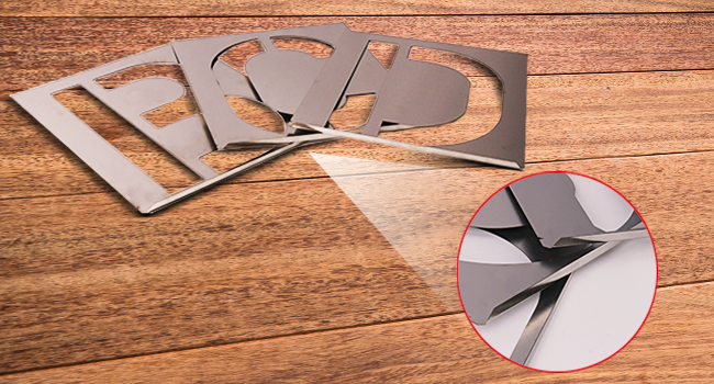 HAUTMEC Vintage Stainless Steel Numbers Stencils, 0 to 9 Stainless Steel Stencils & Holder, 8"(200mm) Numbers, Shop Stencil, Advertising Stencilling, Craft-Printing, Reusable HT0396