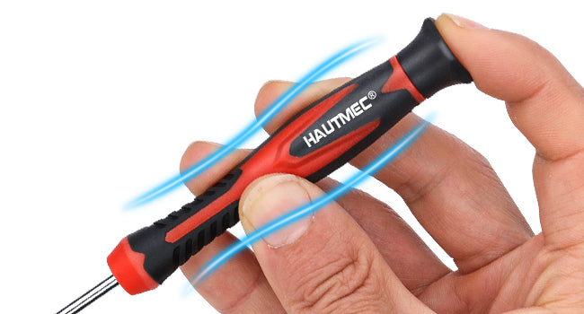 HAUTMEC 11-PCS Precision Mini Screwdriver Set with Telescoping Magnetic Pickup Tool, Phillips, Flat, Torx, Pouch, CRV Steel Shaft Magnetic Tiny Screwdriver Set for Eyeglass, Watch, Laptop, Phone, HT0421