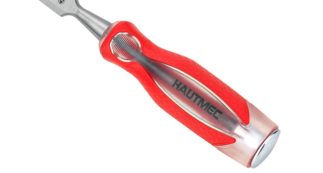 HAUTMEC 1/2" High Impact Wood Chisel for Woodworking, Drop-Forged CRV Steel, Beveled Edge Blade, Ergonomic Handle Wood Chisel for Carpentry,Wood Carvers, HT0360