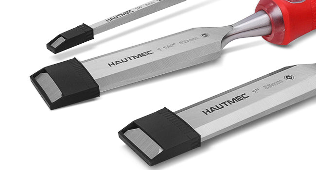 HAUTMEC 1/2" High Impact Wood Chisel for Woodworking, Drop-Forged CRV Steel, Beveled Edge Blade, Ergonomic Handle Wood Chisel for Carpentry,Wood Carvers, HT0360