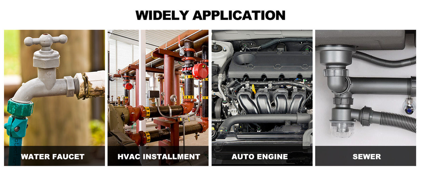 HAUTMEC 18 Inch Aluminum Straight Pipe Wrench,Heavy Duty Adjustable Plumbing Wrench, 2-1/2" Jaw Capacity,for Pipes, Tees, Ball Valves and Other Objects HT0186-PW