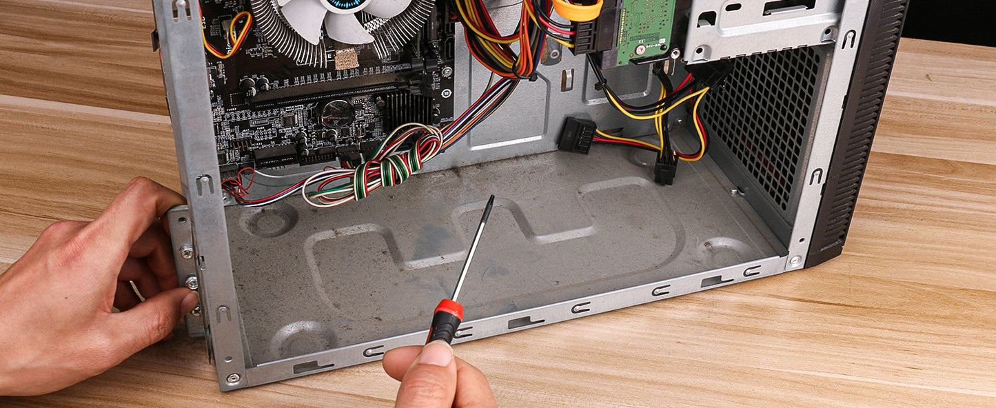 HAUTMEC 11-PCS Precision Mini Screwdriver Set with Telescoping Magnetic Pickup Tool, Phillips, Flat, Torx, Pouch, CRV Steel Shaft Magnetic Tiny Screwdriver Set for Eyeglass, Watch, Laptop, Phone, HT0421