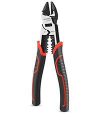 HAUTMEC 8" Wire Cutters,Pro-High Leverage Diagonal Pliers,4 in 1 Multifunction Heavy Duty Side Cutter HT0272-PL